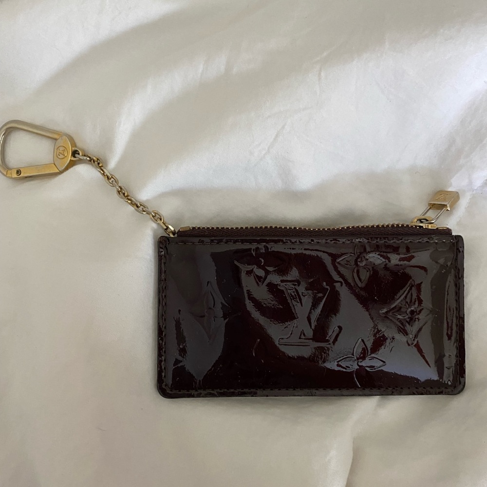 Louis Vuitton Vernis Patent Monogram Key Pouch